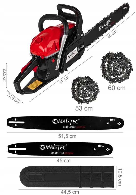 Benzínová reťazová píla MasterCut 5700W