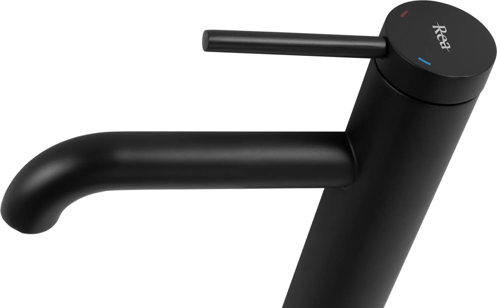 Rea Spot, umývadlová batéria h-180, čierna matná, REA-B2012