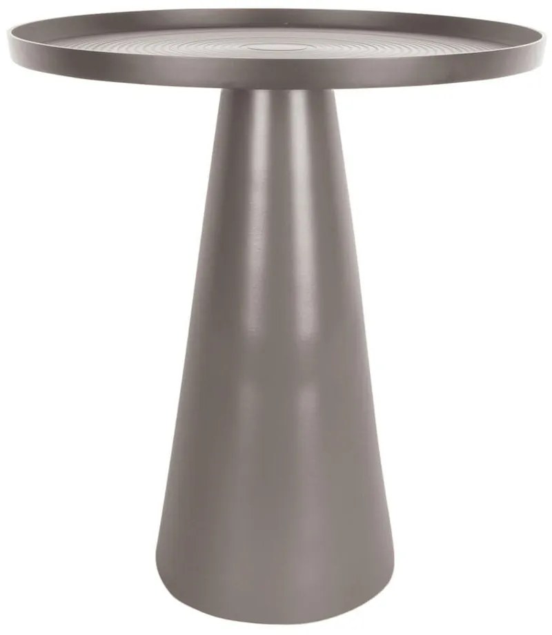 Sivý kovový odkladací stolík Leitmotiv Force, výška 48,5 cm