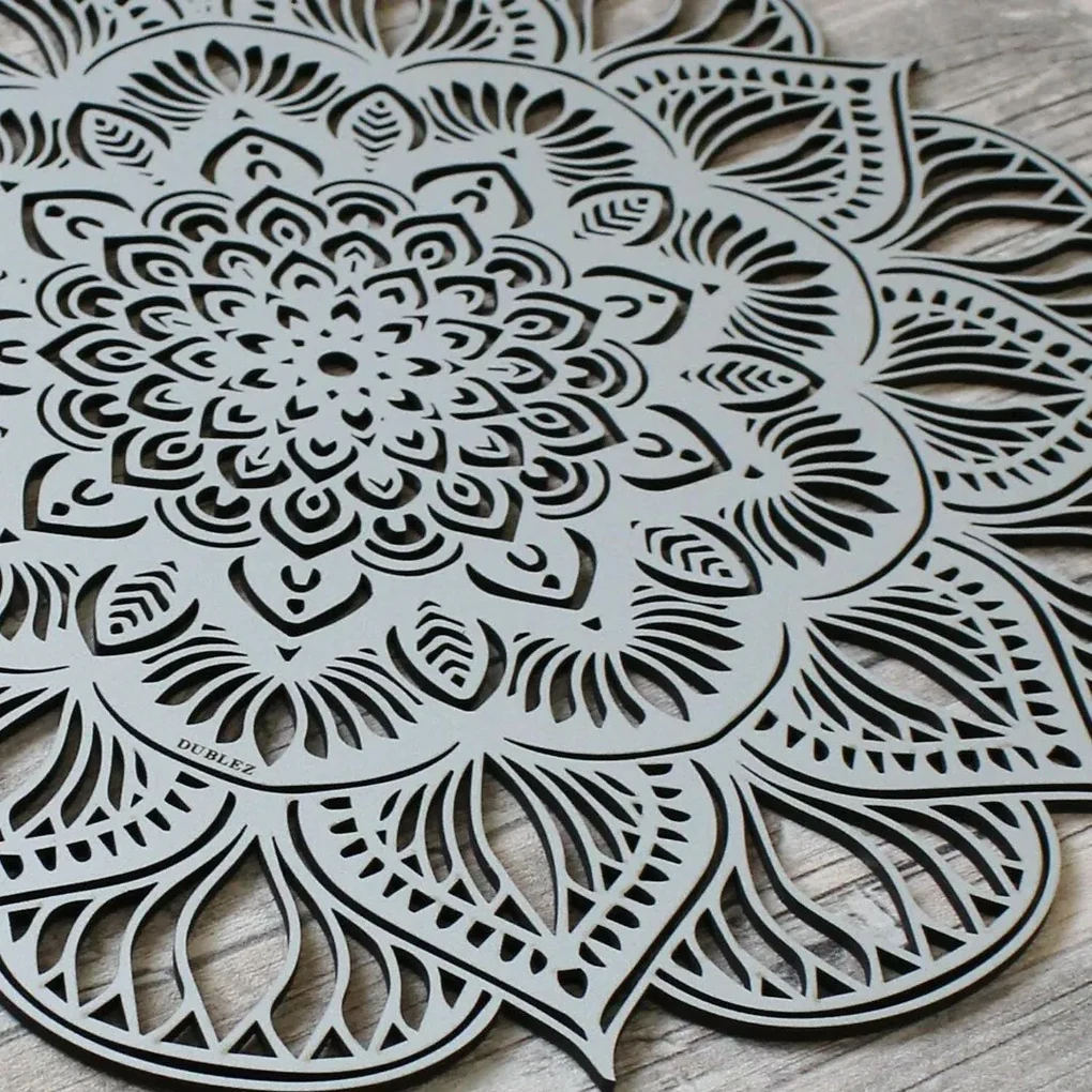 DUBLEZ | Vyrezávaná 3D Mandala - lotosový kvet