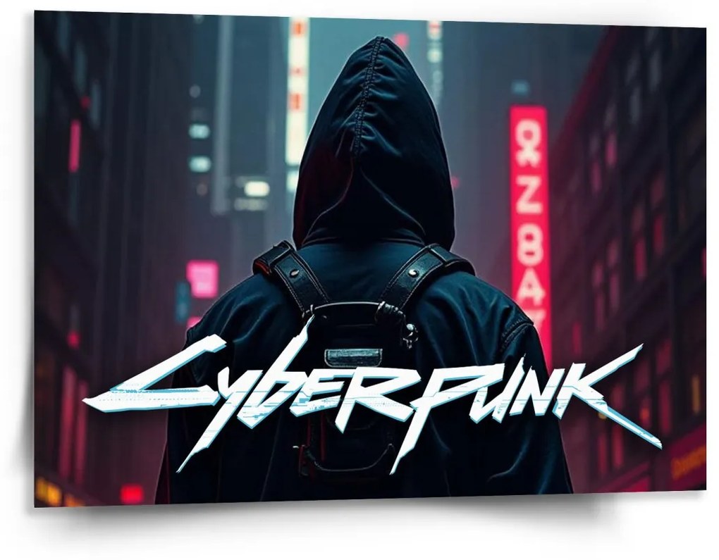Sablio Obraz Cyberpunk 2077 Výhľad na mesto - 150x110 cm