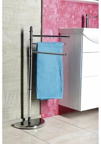 GEDY HI31 Hibiscus stojan s držiakom na uteráky, strieborná