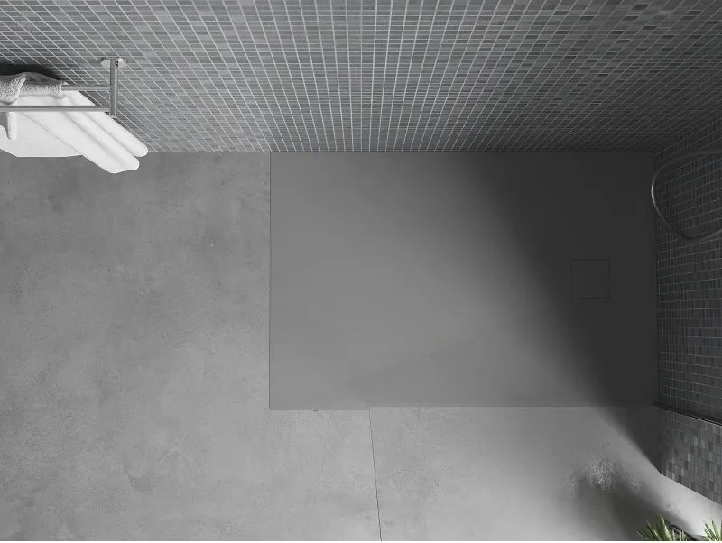 Mexen Bert, SMC obdĺžniková sprchová vanička 120 x 80 cm, šedá, 4K618012