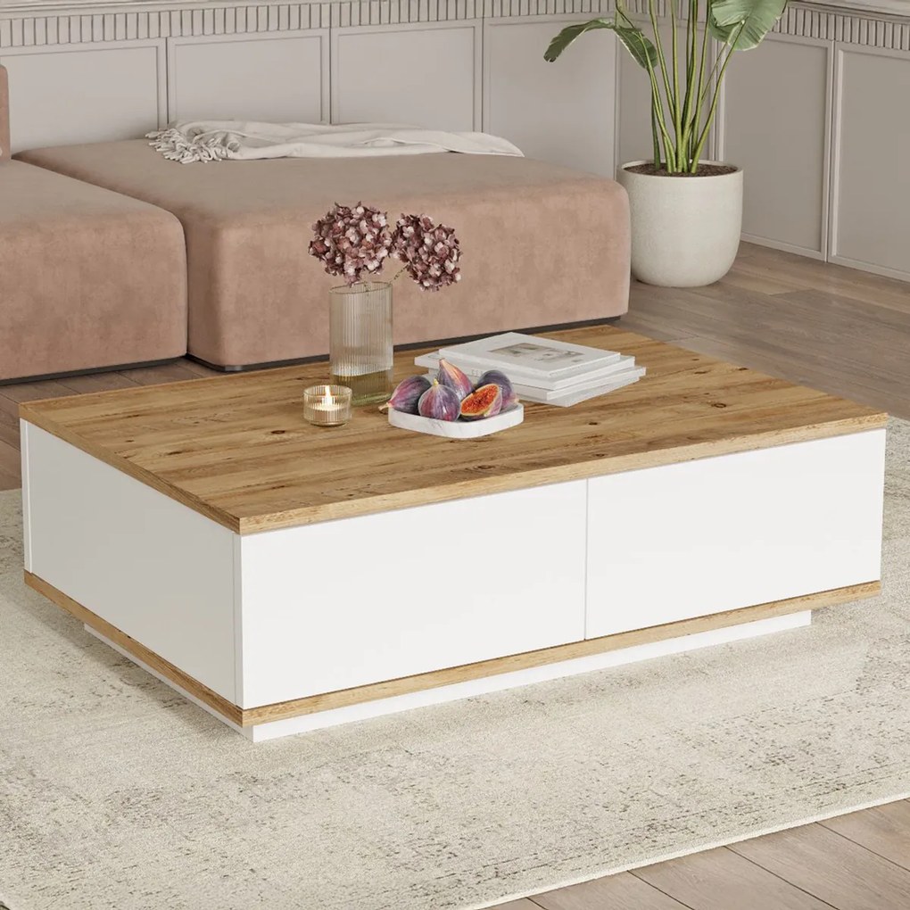 Konferenčný stolík Atlantic Pine White