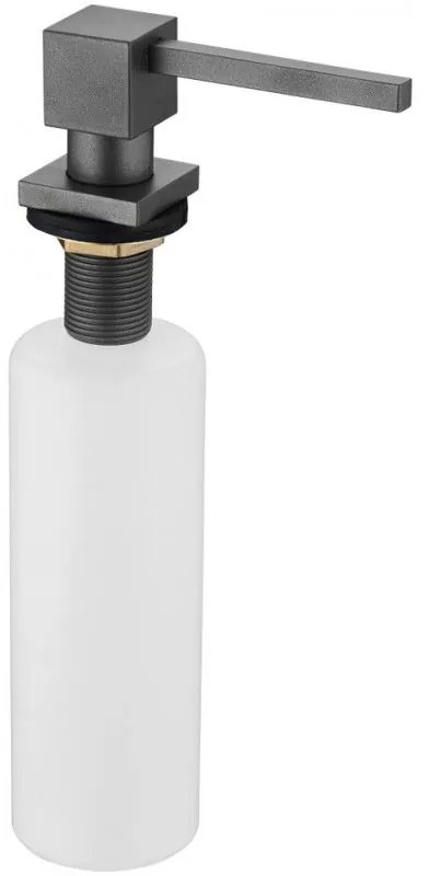 Mexen príslušenstvo, hranatý dávkovač saponátu do kuchynského drezu, šedá, 6605320-61