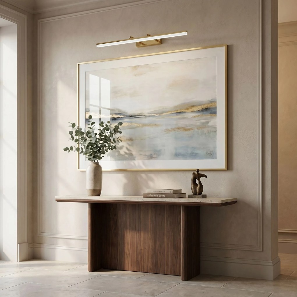 Toolight Toolight, LED nástenné svietidlo, 80cm, 13W, 4000K, APP1874-1W, zlatá lesklá, OSW-66029