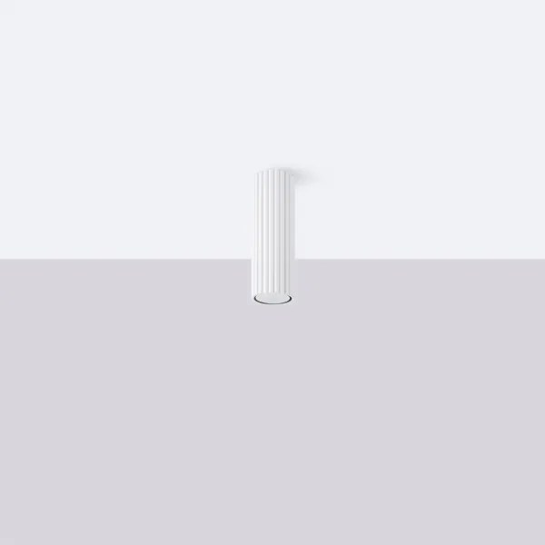 Sollux SL.1531 - Bodové svietidlo KARBON 1xGU10/10W/230V 20 cm biela