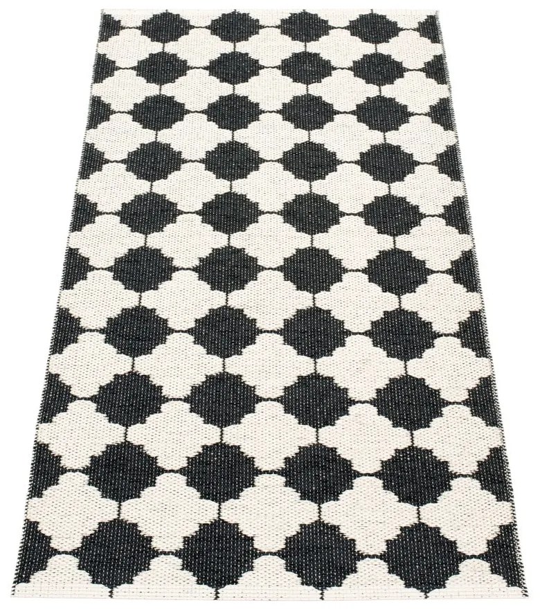Čierno-biely vnútorný a vonkajší behúň 70x150 cm Marre Black Coral – Pappelina