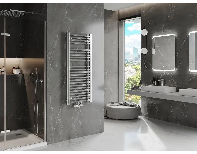 Mexen Pluton vykurovacie teleso 1200 x 500 mm, 487 W, chrómová, W106-1200-500-00-01