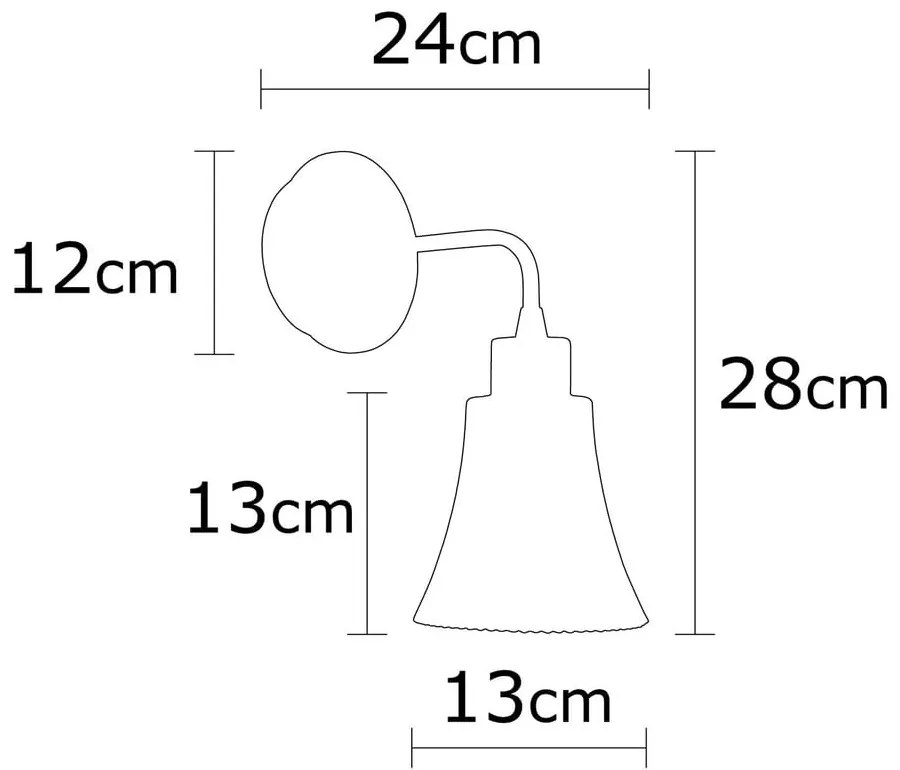 Nástenné svietidlo v medenej farbe ø 13 cm Foca – Opviq lights
