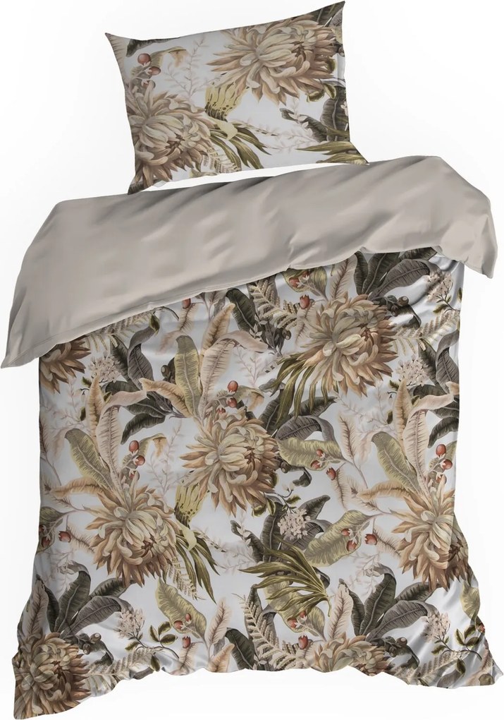 SATÉNOVÉ OBLIEČKY SPRING18 200X220 CM, 2KS 70X80 CM VZOROVANÉ