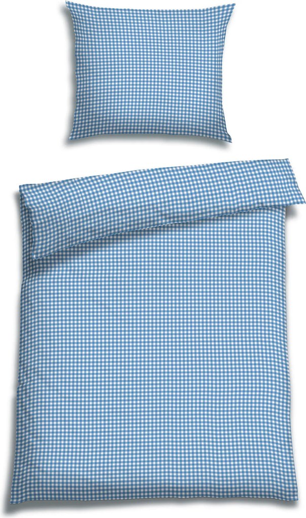 XXXLutz POSTEĽNÁ BIELIZEŇ, seersucker, modrá, biela, 140/200 cm Florella - Obliečky & plachty - 004388001903