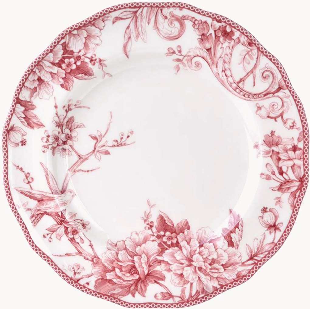 Porcelánové plytké taniere Primrose, 6 ks