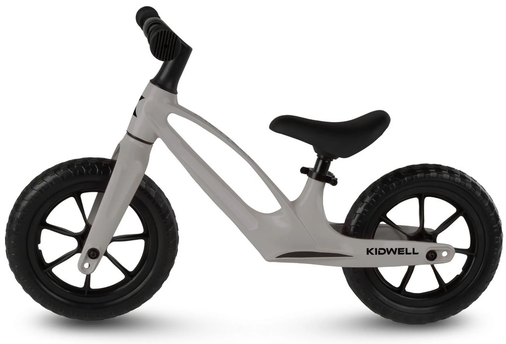 Balančný bicykel Kidwell Vito Balance, detské odrážadlo, sivý, horčíkový rám