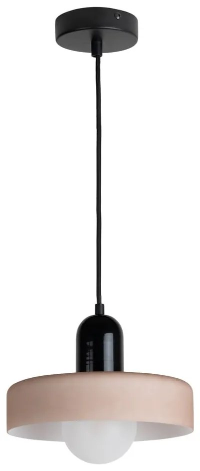 Sivé závesné svietidlo ø 25 cm Opaco Grato – Leitmotiv