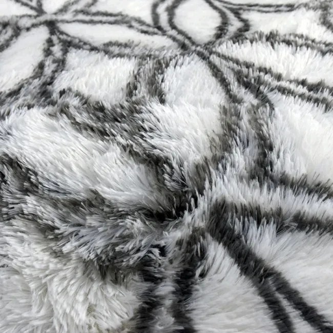 Protišmykový koberec DECOR biely / sivý 1