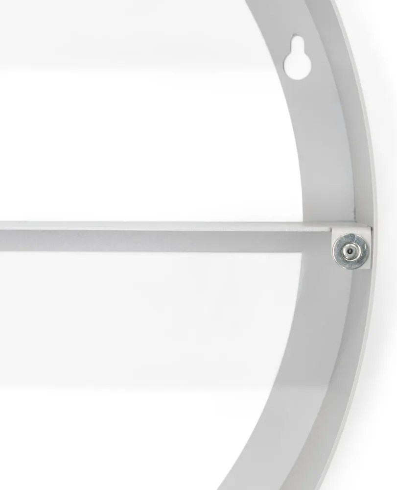 Taupe kovová závesná/so zrkadlom kúpeľňová skrinka 55x55 cm Sonnet – Spinder Design