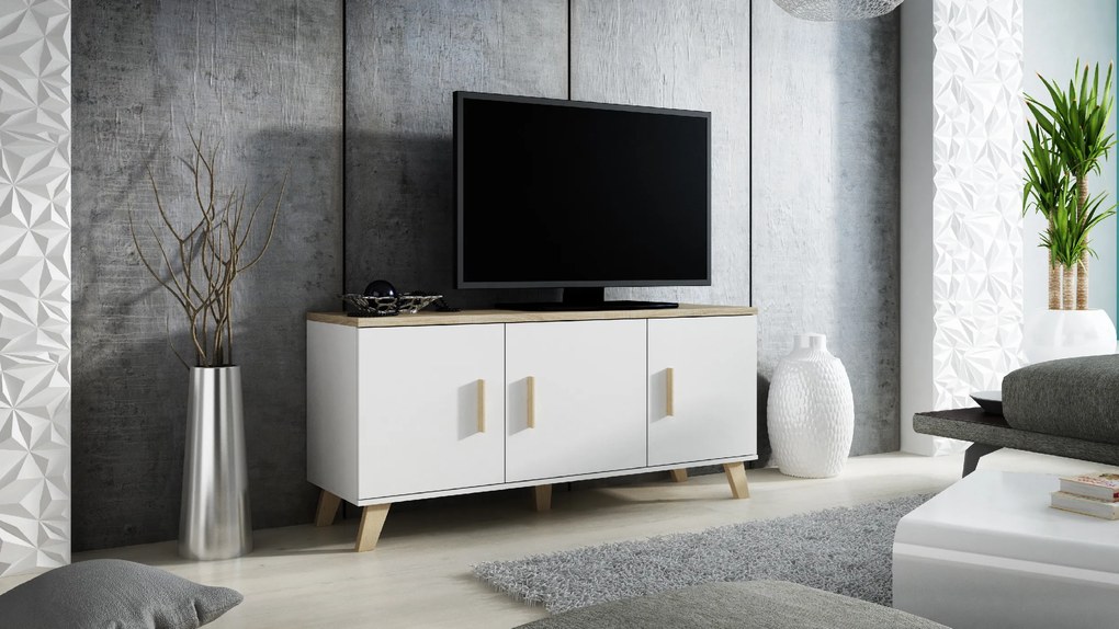 Cama Biela komoda Lotus 3D