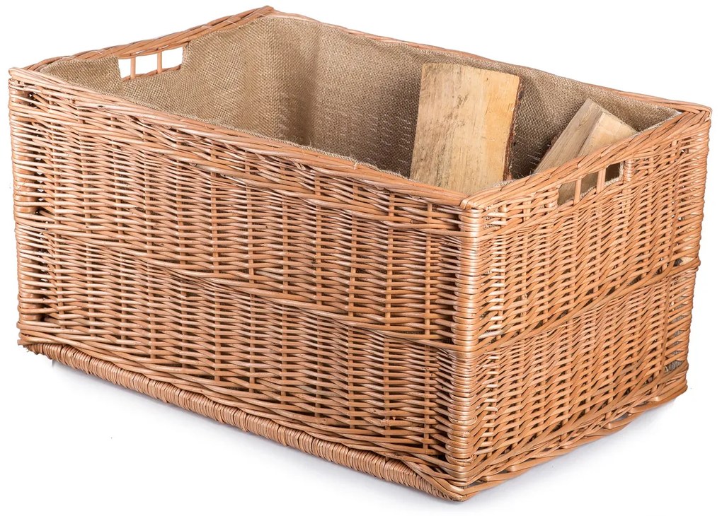 Krbový kôš prútený s jutou Takka V.š. 63 x hl. 43 x v. 33(cm)