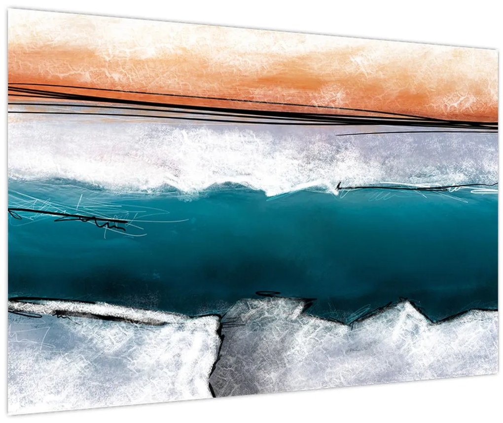 Obraz - Abstrakcia (90x60 cm)