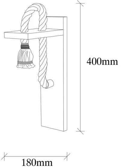 Nástenné svietidlo EREBOS 1xE27/40W/230V