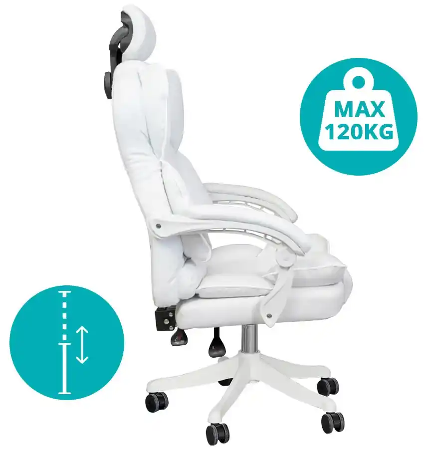 Lux riaditeľská otočná stolička, rôzne farby- biela | BIANO