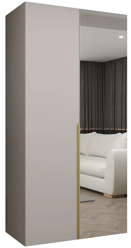 Skriňa Alicante II 100 kašmír/zlatá