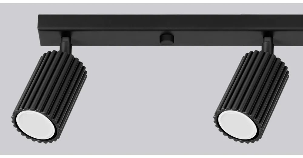 Čierne bodové svietidlo 6,5x81 cm Gleam – Sollux