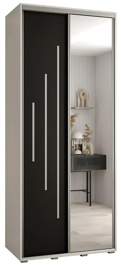 Skriňa 45 Canaris 13 100 biela/čierna/silver