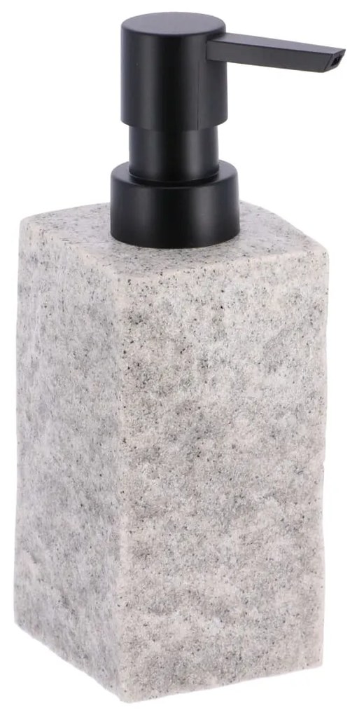 Dávkovač mydla Estiarte, sivá/s čiernymi prvkami, 260 ml