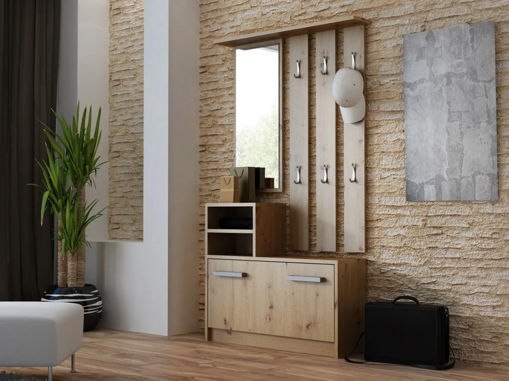 Predsieňová stena Artisan B hnedá