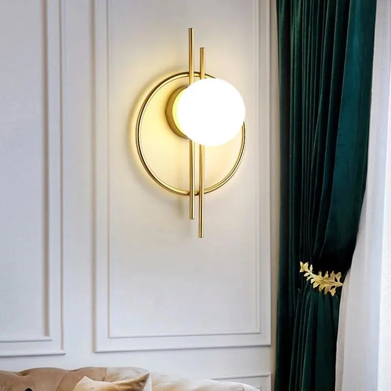 Toolight Toolight, LED nástenné svietidlo 50cm APP1436-W, zlatá, OSW-05052