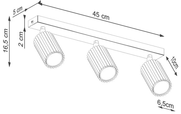 Brilagi - Bodové svietidlo CRESTO 3xGU10/10W/230V čierna