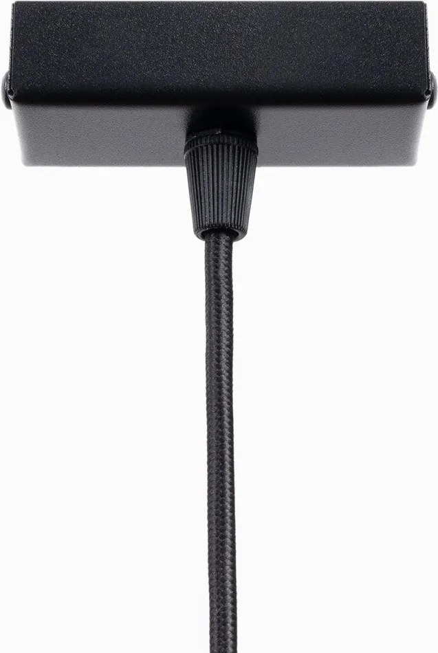 Čierne kovové LED závesné svietidlo Nebula – Sollux