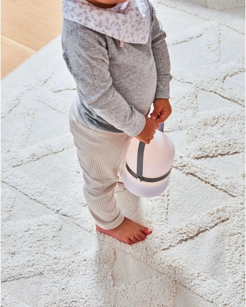 Sivá vonkajšia lampa Kave Home Janvir, výška 16 cm