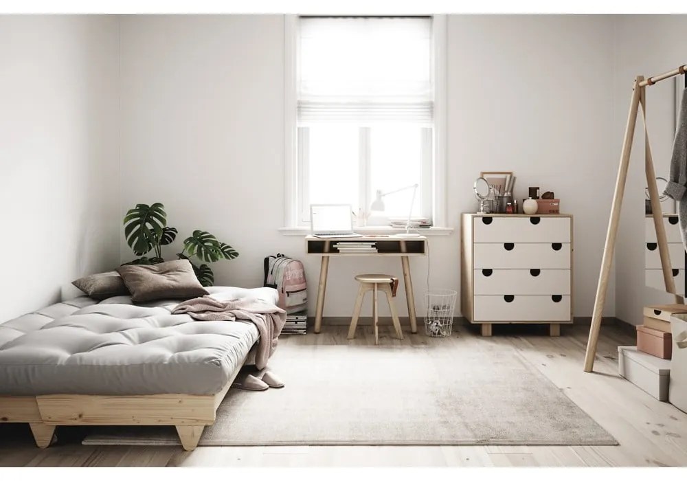 Rozkladacia pohovka s tmavomodrým poťahom Karup Design Fresh Natural/Navy