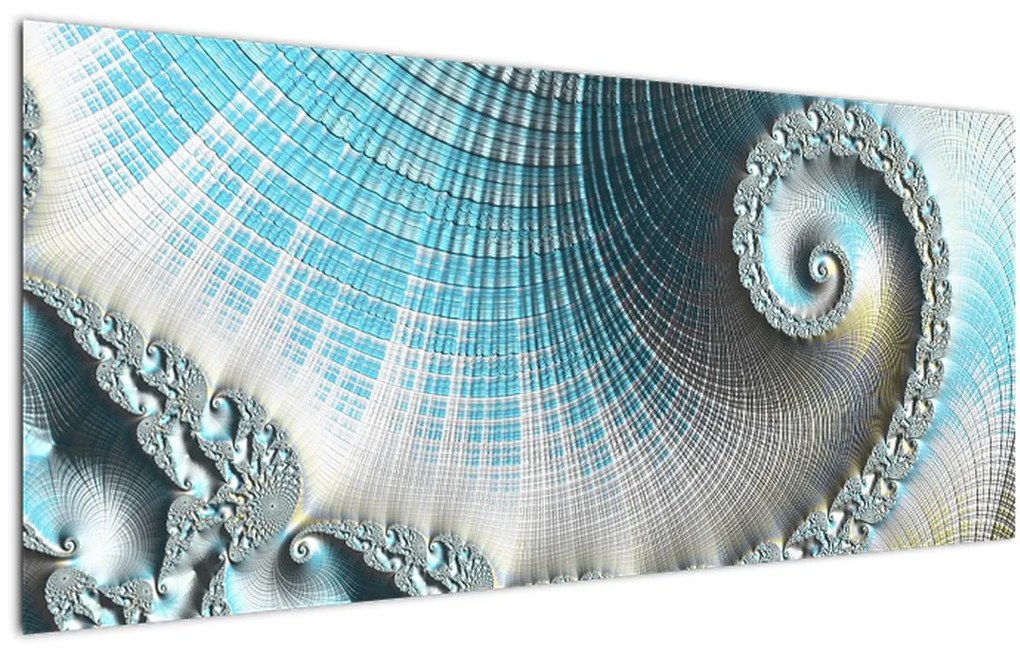 Obraz texturovanej špirály (120x50 cm)