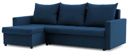 Rohová rozkladacia sedacia súprava VERONA model 2 Namornícka modrá