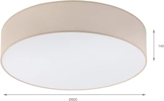 Brilagi - LED stropné svietidlo SIRIJA 4xE27/60W/230V pr. 60 cm béžová