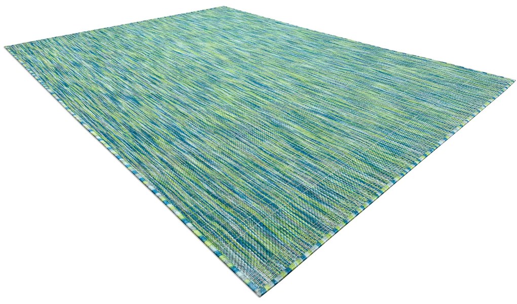 Moderný šnúrkový koberec FISY SIZAL 20777 Pásiky, modrý