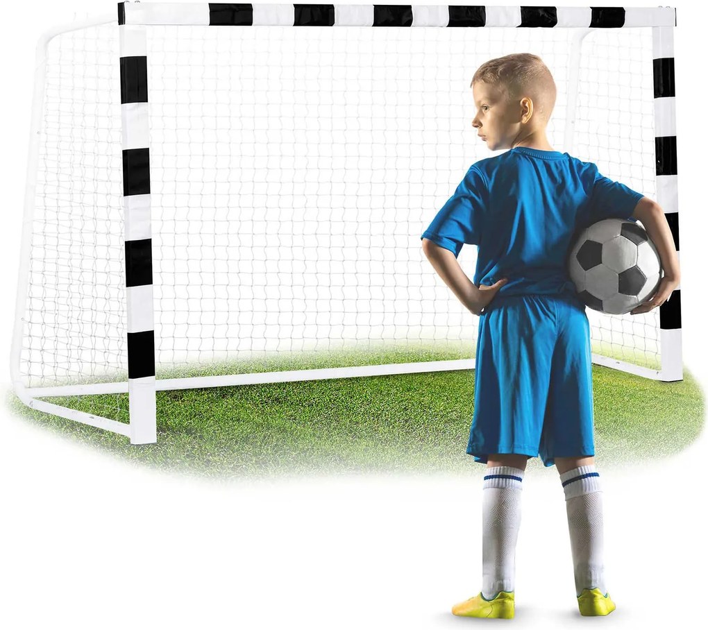 Neo-Sport Futbalová bránka 300 x 200 x 90 cm NS-465 čierna a biela