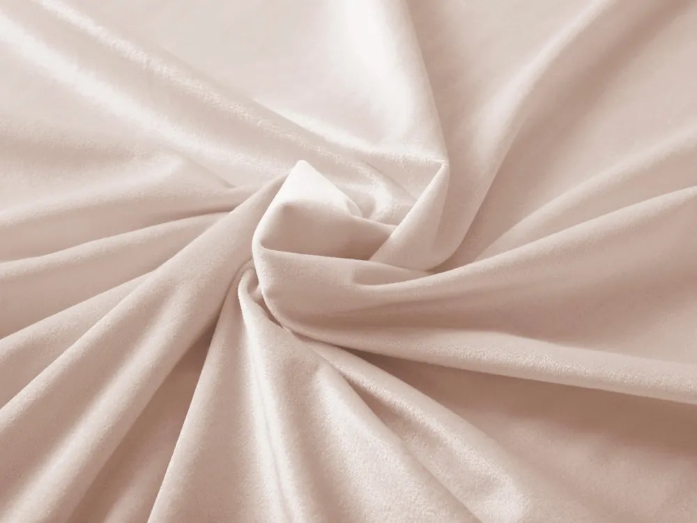 Biante Zamatový oválny obrus Velvet Prémium SVP-020 Béžový 100x140 cm