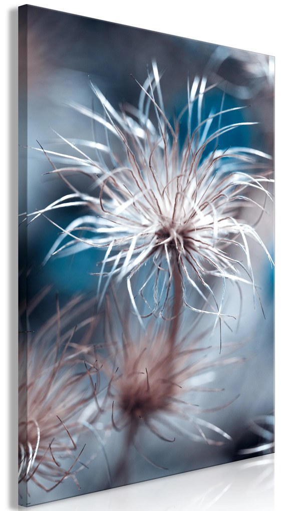 Artgeist Obraz - Plant in Blues (1 Part) Vertical Veľkosť: 60x90, Verzia: Premium Print