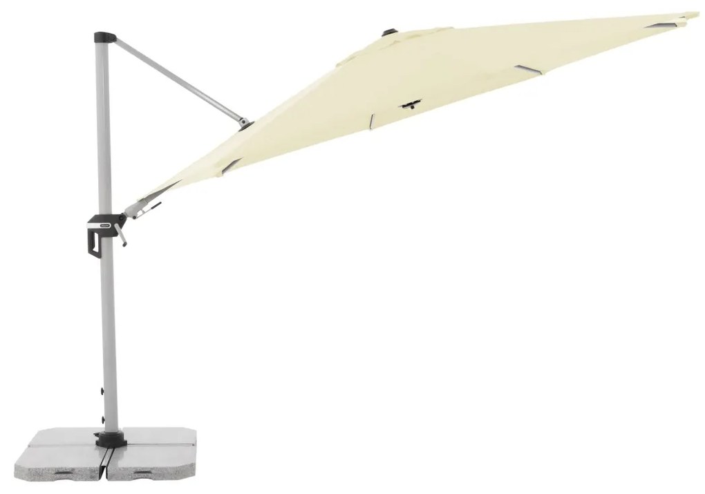 Doppler ACTIVE 370 cm - výkyvný záhradný slnečník s bočnou tyčou