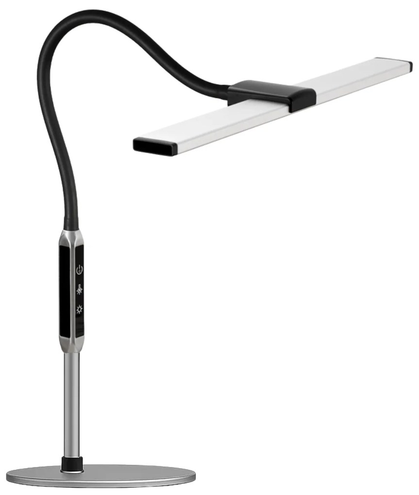 Stolná LED lampa LUCIO, základňa, diaľkový ovládač
