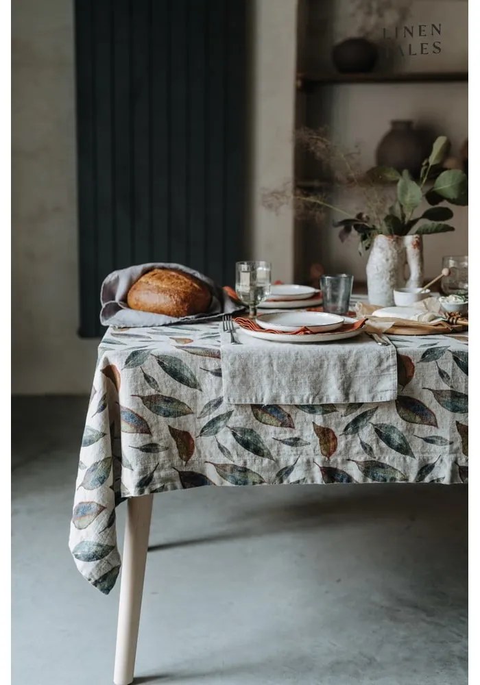 Ľanový obrus 140x140 cm Golden Fall – Linen Tales