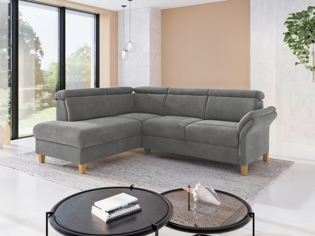XXXLutz ROHOVÁ SEDAČKA, textil, sivá Sit & More - Sedačky - 00014402573K