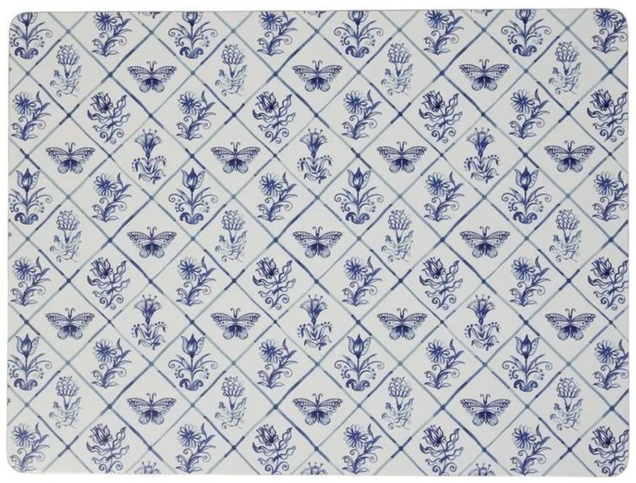 Pevné korkové prestieranie s motívom jedľových vetvičiek (4ks) - 30 * 40 * 0,4 cm