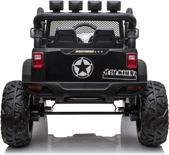 LEAN CARS Jeep JC666 batéria auto čierna lakovaná