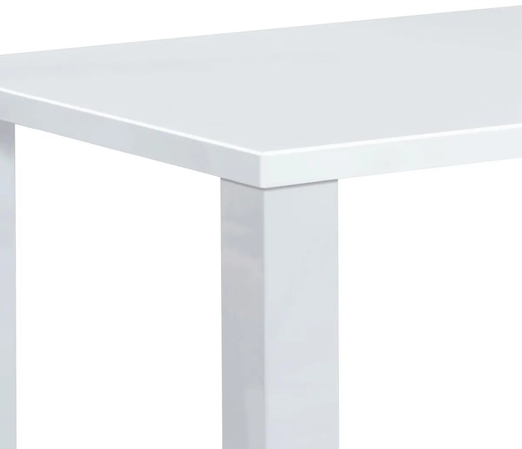 Jedálenský stôl 160 x 90 cm, biely